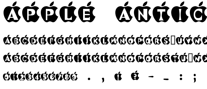 Apple Antics font